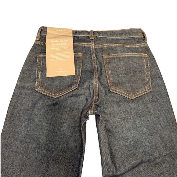 Everlane Women's Denim High Rise Kick Crop Jeans Flare Leg Blue Size 26 - Picture 11 of 13